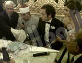 عقد قران عمرو حمزاوى والفنانة بسمة 