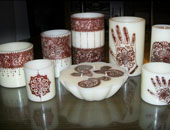 شموع إنجى تضىء "صينية حنة" العروس