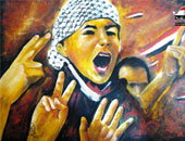 "فنية مصرية" تفتتح "معرض 25 يناير" للمرة الخامسة قبل سفره للخارج