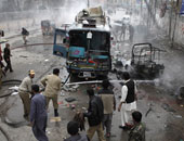 بالصور.. مقتل وإصابة 6 أشخاص فى انفجار حافلة بأفغانستان