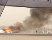 إصابتان طفيفتان فى حريق بطائرة لبريتيش ايرويز فى مطار لاس فيجاس