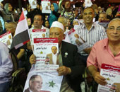 بالصور.. احتفالية شعبية بميدان الشهداء ببورسعيد لدعم السيسى