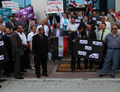 وقفة احتجاجية لموظفين بالبنك الأهلى أمام مجلس الوزراء بسبب "الترقيات"
