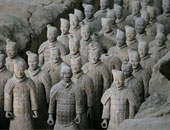 اكتشاف 114 تمثالاً لمحاربى التيراكوتا فى الصين