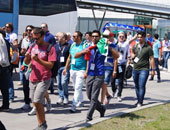 بالصور.. جماهير إيطاليا وألمانيا تغزو شوارع وارسو