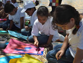 ورشة "تعليم الفن التشكيلى واكتشاف مواهب ذوى الاحتياجات" بالخارجة