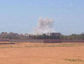 طائرة حربية تقصف مرفأ غير نفطى فى مدينة بنغازى الليبية