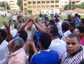 جماهير فريق أسوان تحتفل بصعوده لدورة الترقى