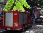 سيارة إطفاء تسيطر على حريق بمحول كهرباء بدار السلام