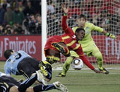 بالفيديو.. أوروجواى تنهى مغامرة غانا فى المونديال