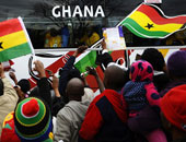بالصور.. آلاف المشجعين فى استقبال منتخب غانا