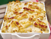 طريقة عمل مكرونة بشاميل دايت