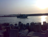 غلق بوغاز وميناء الصيد بالبرلس لسوء الأحوال الجوية