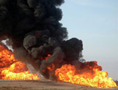 مجهولون يحرقون أرضية ملعب نجيل صناعى ببنى سويف