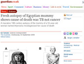 تشريح جديد لمومياء مصرية يظهر سبب وفاتها الحقيقى