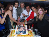 بالصور.. طارق عبد الحليم وعبد المنعم والبدرى فى عيد ميلاد سالى مطر