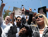 مظاهرة لصحفيى لبنان ضد إغلاق المؤسسات الإعلامية