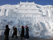 بالصور مهرجان النحت على الجليد بالصين