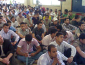 طلاب معهد العبور يهددون بالإضراب عن الدراسة للمطالبة بإنشاء كوبرى مشاة