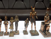  فيديو ضبط 359 تمثالا أثريا من العصر الفرعونى فى الفيوم
