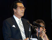 فاروق حسنى فى حفل ختام سمبوزيوم أسوان الدولى