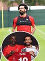 محمد صلاح في تدريبات ليفربول محمد صلاح في تدريبات ليفربول