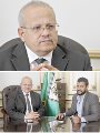 الدكتور محمد الخشت مع الزميل وائل ربيعى الدكتور محمد الخشت مع الزميل وائل ربيعى