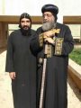 الراهب زينون المقارى والبابا تواضروس أثناء زيارة البطريرك للدير الراهب زينون المقارى والبابا تواضروس أثناء زيارة البطريرك للدير