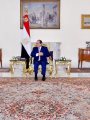 الرئيس السيسى خلال استقباله الفريق أول ركن هاشم عبد المطلب الرئيس السيسى خلال استقباله الفريق أول ركن هاشم عبد المطلب
