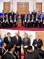 الرئيس السيسى يستقبل منتخب شباب اليد بقصر الرئاسة الرئيس السيسى يستقبل منتخب شباب اليد بقصر الرئاسة