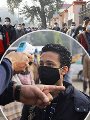 طلاب أولى ثانوى أثناء دخول لجان الامتحانات طلاب أولى ثانوى أثناء دخول لجان الامتحانات
