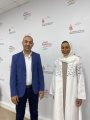 خولة المجينى، المنسق العام لمهرجان الشارقة القرائى مع محرر اليوم السابع خولة المجينى، المنسق العام لمهرجان الشارقة القرائى مع محرر اليوم السابع