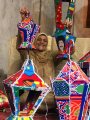محاسن محمود سيدة سبعينية تبدع فى صناعة فوانيس الخيامية بالجيزة