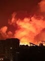حرق المخيمات في غزة 