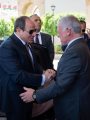 العاهل الأردنى لدى استقباله الرئيس السيسى