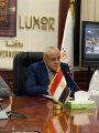 محافظ الأقصر ونائبه ورئيس القابضة للمياه فى اللقاء الصحفى