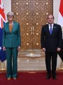 السيد الرئيس عبد الفتاح السيسي والسيدة "سام موستين" الحاكم العام لكومنولث أستراليا