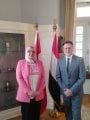 سفير كندا مع الزميلة ريم عبد الحميد سفير كندا مع الزميلة ريم عبد الحميد