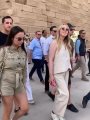 ابنة الرئيس الأمريكي وأسرتها فى معابد الكرنك
