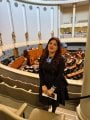 هناء أبو العز  من داخل البرلمان الفنلندى