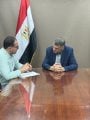 عميد معهد الأورام مع الزميل محمد صبحي