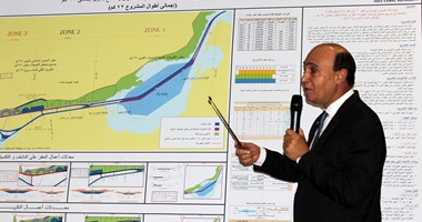 مهاب مميش: نعتزم شراء معدات حديثة لإنجاز القناة الجديدة فى عام