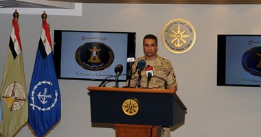 المتحدث العسكرى: استشهاد ضابط وثلاثة جنود فى انفجار عبوة ناسفة برفح