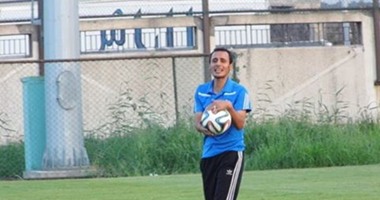 صور.. طارق السيد يخوض أول تدريباته مع المنيا