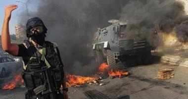 إصابة ضابط ومساعد شرطة ومجندين فى احتراق مدرعة بالإسماعيلية