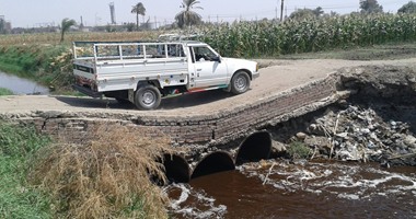 بعد كوبرى الحواصلية.. هبوط مفاجئ لكوبرى صالح باشا فى المنيا