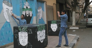 السفارة السويسرية بالقاهرة تنظم مشروع "رسم جرافيتى" على حوائطها