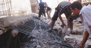 إزالة عقار مخالف على الطريق الدائرى بالخصوص