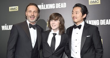 بالصور.. تألق نجوم مسلسل "The Walking Dead" فى عرضه الأول بنيويورك
