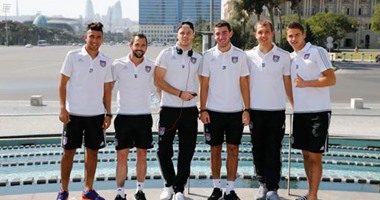 بالصور..تريزيجيه يستمتع بمعالم أذربيجان مع أندرلخت